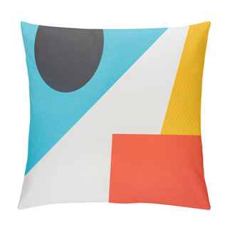Personality  Top View Of Colorful Abstract Geometric Background Pillow Covers