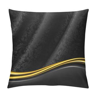 Personality  Black Luxury Background, Vector Pillow Covers
