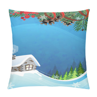 Personality  Rural Winter Landscape Pillow Covers