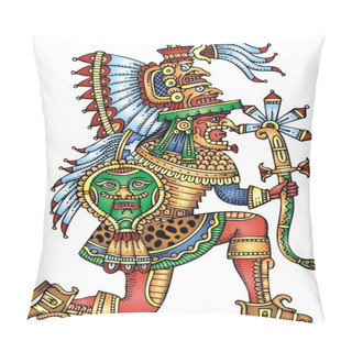 Personality  Mayan Warrior Isolated Pillow Covers