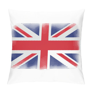 Personality  UK Flag Symbol Halftone Pillow Covers