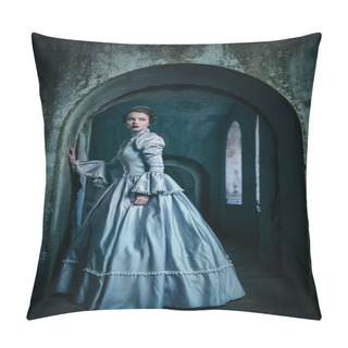 Personality  Woman In Victorian Dress Pillow Covers