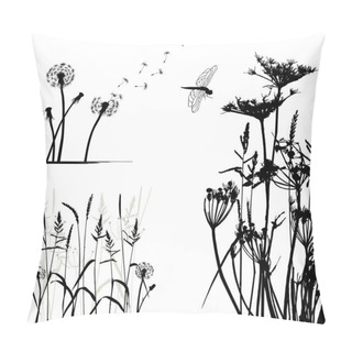 Personality Collection For Designers, Wild Plant Vector Pillow Covers