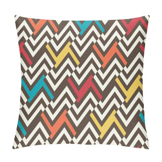 Personality  Seamless Vector Ethnic Zigzag Pattern Pillow Covers