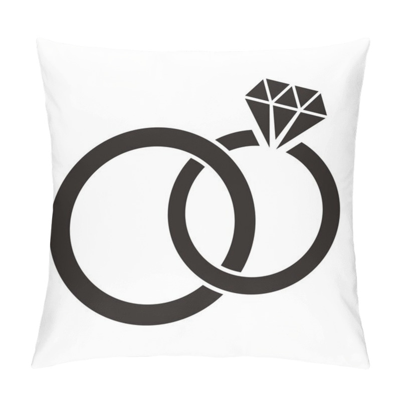 Personality  Wedding rings pillow covers