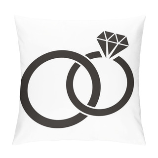 Personality  Wedding Rings Pillow Covers