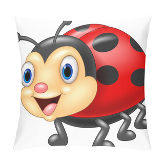 Personality  Cute Ladybug Cartoon Pillow Covers