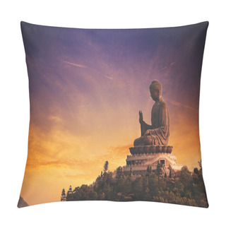 Personality  Tian Tan Buddha (Hong Kong, Lantau Island) Pillow Covers