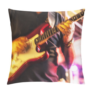 Personality  Man With Guitar Pillow Covers