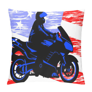 Personality  American Motorcycle Pillow Covers