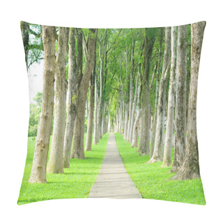 Personality  Road Through Row Of Trees Pillow Covers