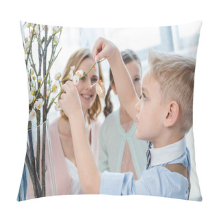 Personality  Boy With Easter Decoration  Pillow Covers