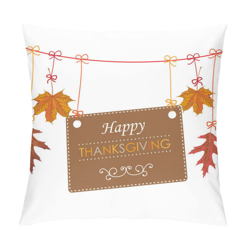 Personality  Thanksgiving Banner design pillow covers