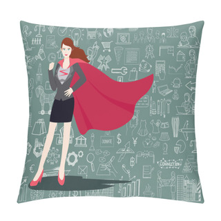 Personality  Super Business Woman Pillow Covers