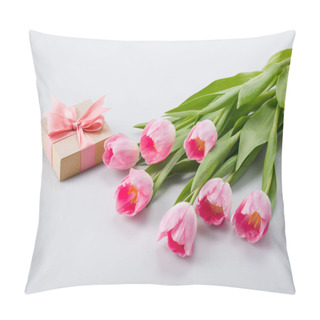 Personality  Pink Tulips And Gift Pillow Covers