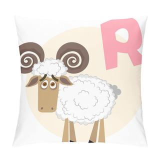 Personality  The English Alphabet. Ram Pillow Covers