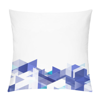 Personality  Modern Blue Geometrical Abstract Template, Vector Illustration Pillow Covers
