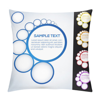 Personality  Abstract Web Design Bubbles Pillow Covers