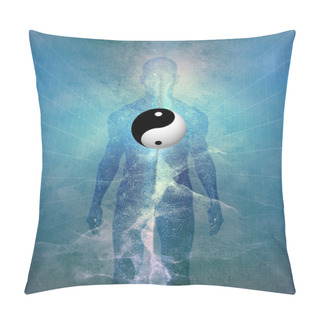 Personality  Yin Yang Human Pillow Covers