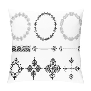 Personality  Vector Frames And Vintage Elements Pillow Covers