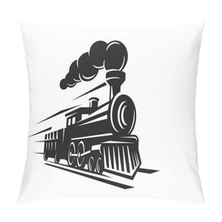 Personality  Vector Retro Train Pillow Covers