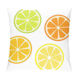Personality  Slices Of Citrus Fruits Pillow Covers