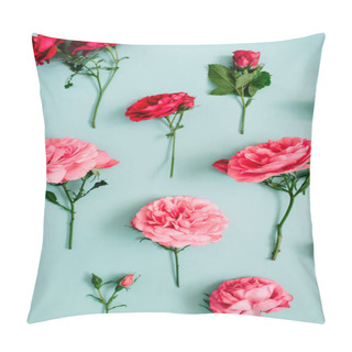 Personality  Pattern Made Of Pink And Red Roses Pillow Covers