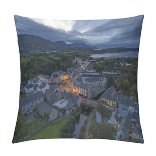 Personality  Ardara, County Donegal, Ireland - October 08 2023 : Ardara Is The Town That Once Has Been Voted The Best Village To Live In In Ireland By The Irish Times. Pillow Covers