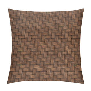 Personality  Wooden Weave Texture Background. Abstract Decorative Wooden Textured Basket Weaving Background. Seamless Pattern. Pillow Covers