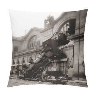 Personality  Accident Of Montparnasse Station. Pillow Covers