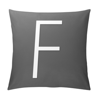 Personality  White 3 D Letter F Pillow Covers
