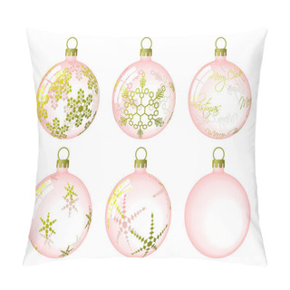Personality  Set Of Christmas Baubles. Available In Jpeg And Eps8 Formats. Pillow Covers