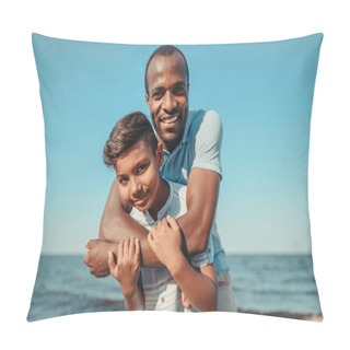 Personality  African American Father And Son Pillow Covers