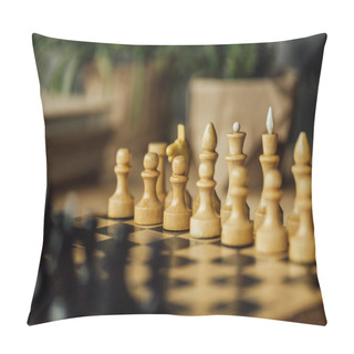 Personality  Chess Board Set For A New Game Pillow Covers