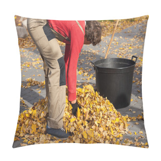 Personality  Gardener During Autumnal Time Pillow Covers