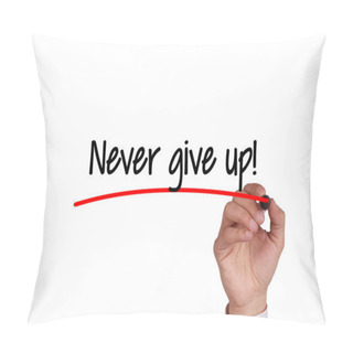Personality  Human Hand Writing On Whiteboard Pillow Covers