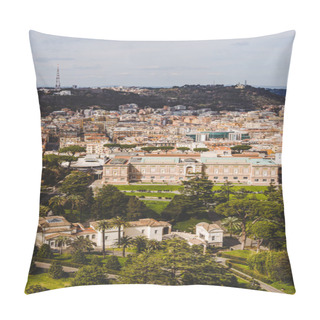 Personality  Aerial View Of Ancient Roman Buildings And Governor Palace Of Vatican City, Italy Pillow Covers