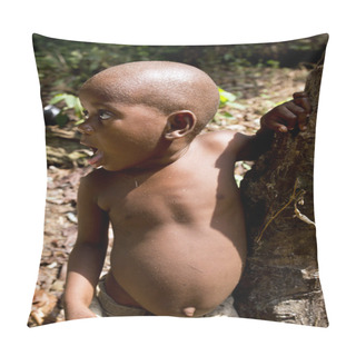 Personality  Bagyeli Pygmies From Cameroon Pillow Covers
