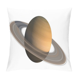 Personality  3D Saturn Planet And Rings Close-up Rendering With The Clipping Path Included In The Illustration, For Space Exploration Backgrounds. Elements Of This Image Furnished By NASA. Pillow Covers