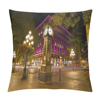 Personality  Historic Steam Clock In Gastown Vancouver BC Pillow Covers