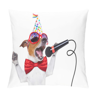 Personality  Happy Birthday Dog Singing Pillow Covers