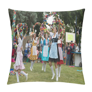 Personality  Bavarian Festival Maypole Dance Pillow Covers