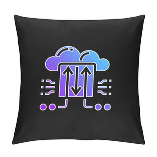 Personality  Backup Blue Gradient Vector Icon Pillow Covers