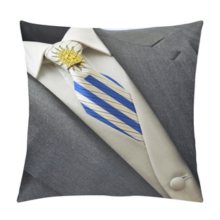 Personality  Wedding Dress With Flag Uruguay On Tie Pillow Covers