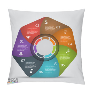 Personality  Vector Circle Elements For Infographic. Pillow Covers