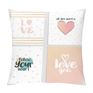 Personality  Valentines Day Flyers 3 Pillow Covers