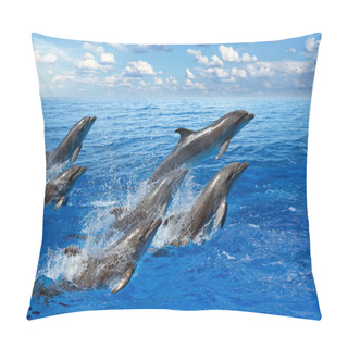 Personality  Dolphin Jumping Pillow Covers
