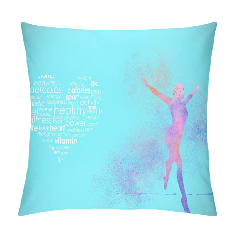 Personality  Fitness Abstract Background pillow covers