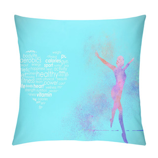 Personality  Fitness Abstract Background Pillow Covers