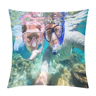 Personality  Couple Snorkeling Pillow Covers
